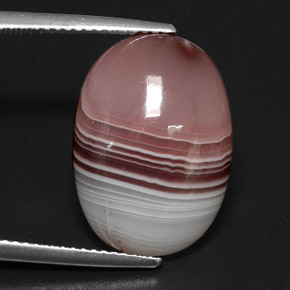 13.03 ct Multicolor Agate Stone, Natural Agate in Oval Cabochon Shape for Sale