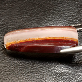 Agate Gemstone in 26.1 x 13 mm Size for Sale, Agate Stone in Multicolor Color
