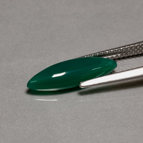 Agate Gemstone in 16.1 x 4.9 mm Size for Sale, Agate Stone in Green Color