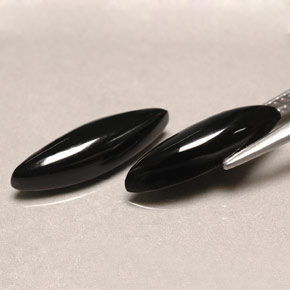 Agate Gemstone in 16.6 x 5 mm Size for Sale, Agate Stone in Black Color