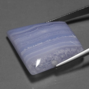 Agate Gemstone in 27.3 x 26 mm Size for Sale, Agate Stone in Blue Color
