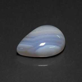 19.84 ct Multicolor Agate Gemstone, Agate Gem in Pear Cabochon Shape for Sale.