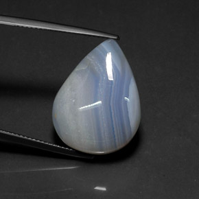 19.84 ct Multicolor Agate Stone, Natural Agate in Pear Cabochon Shape for Sale