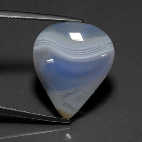 18.70 ct Multicolor Agate Stone, Natural Agate in Pear Cabochon Shape for Sale