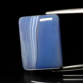 17.25 ct Multicolor Agate Gemstone, Agate Gem in Baguette Cabochon Shape for Sale.