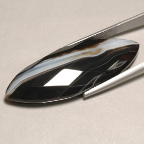 Agate Gemstone in 44.8 x 17.5 mm Size for Sale, Agate Stone in Multicolor Color