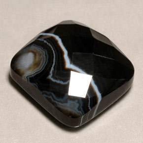 29.53 ct Multicolor Agate Stone, Natural Agate in Cushion Rose-Cut Shape for Sale