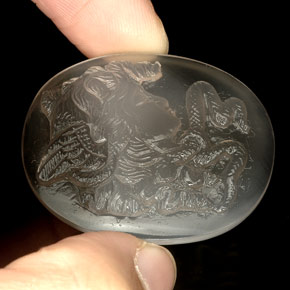 Agate Gemstone in 33.4 x 28.5 mm Size for Sale, Agate Stone in Bi-color Color
