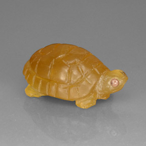 26.72 ct Orange Agate Stone, Natural Agate in Carved Hippopotamus Shape for Sale