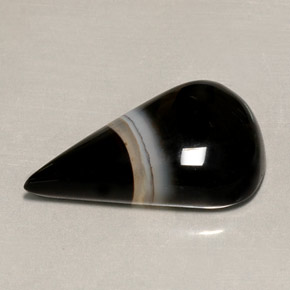 17.64 ct Multicolor Agate Gemstone, Agate Gem in Pear Cabochon Shape for Sale.