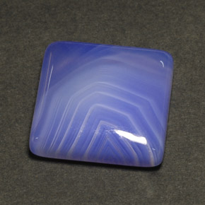 21.17 ct Blue Agate Gemstone, Agate Gem in Square Cabochon Shape for Sale.