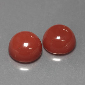 4.42 ct Orange Agate Gemstone, Agate Gem in Round Cabochon Shape for Sale.