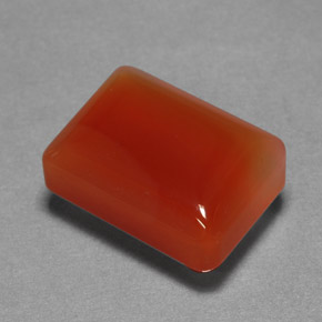 10.71 ct Orange Agate Stone, Natural Agate in Baguette Cabochon Shape for Sale