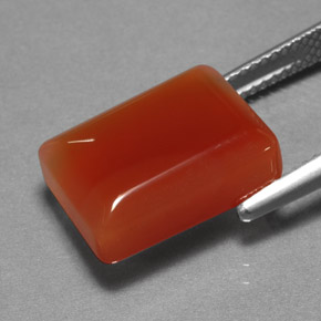 Agate Gemstone in 14.6 x 10.6 mm Size for Sale, Agate Stone in Orange Color