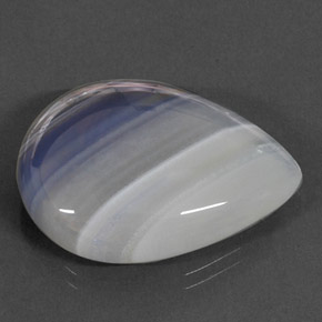 27.72 ct Multicolor Agate Gemstone, Agate Gem in Pear Cabochon Shape for Sale.