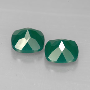 Agate Gemstone in 7.1 x 7.1 mm Size for Sale, Agate Stone in Green Color