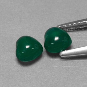 Agate Gemstone in 5.8 x 5.3 mm Size for Sale, Agate Stone in Green Color