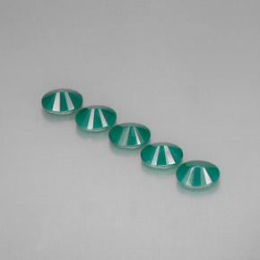 Agate Gemstone in 8 x 6 mm (calibrated) Size for Sale, Agate Stone in Green Color