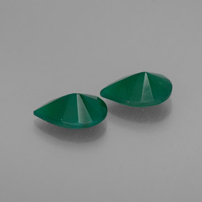 Agate Gemstone in 9.1 x 6.3 mm Size for Sale, Agate Stone in Green Color