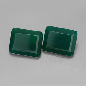4.75 ct Green Agate Stone, Natural Agate in Octagon Facet Shape for Sale