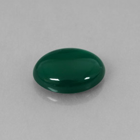 1.40 ct Green Agate Gemstone, Agate Gem in Oval Cabochon Shape for Sale.