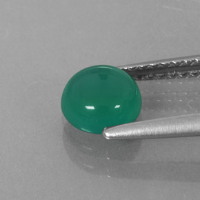 Agate Gemstone in 6 mm (calibrated) Size for Sale, Agate Stone in Green Color