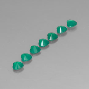 Agate Gemstone in 4.2 x 4.2 mm Size for Sale, Agate Stone in Green Color