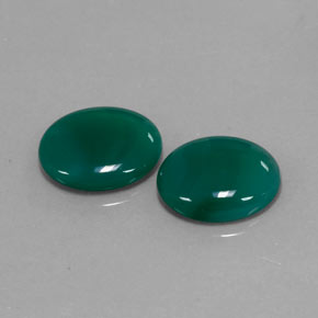 5.91 ct Green Agate Stone, Natural Agate in Oval Cabochon Shape for Sale
