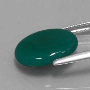 Agate Gemstone in 12 x 10 mm (calibrated) Size for Sale, Agate Stone in Green Color