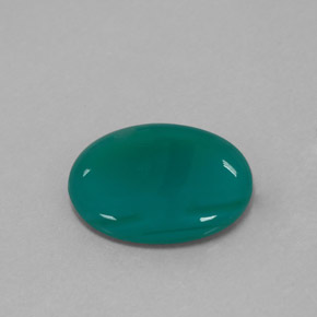 2.50 ct Green Agate Stone, Natural Agate in Oval Cabochon Shape for Sale