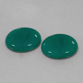 6.14 ct Green Agate Stone, Natural Agate in Oval Cabochon Shape for Sale