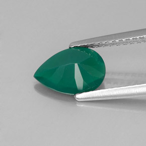 Agate Gemstone in 9 x 6 mm (calibrated) Size for Sale, Agate Stone in Green Color