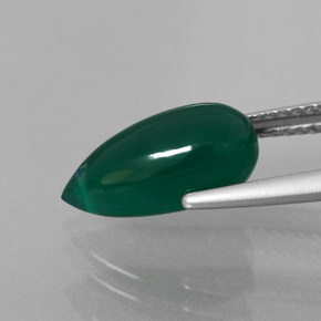 Agate Gemstone in 12.9 x 6.3 mm Size for Sale, Agate Stone in Green Color