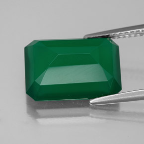 Agate Gemstone in 13.8 x 9.8 mm Size for Sale, Agate Stone in Green Color