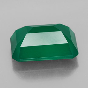 Agate Gemstone in 14.1 x 10.1 mm Size for Sale, Agate Stone in Green Color
