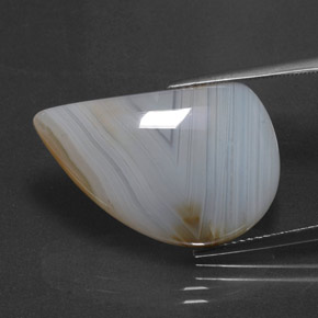 18.98 ct Multicolor Agate Gemstone, Agate Gem in Fancy Cabochon Shape for Sale.