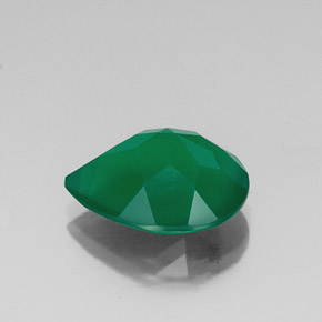 Agate Gemstone in 16 x 12 mm (calibrated) Size for Sale, Agate Stone in Green Color