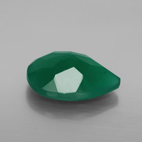 Agate Gemstone in 16 x 12 mm (calibrated) Size for Sale, Agate Stone in Green Color