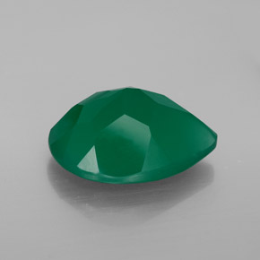 Agate Gemstone in 16 x 12 mm (calibrated) Size for Sale, Agate Stone in Green Color