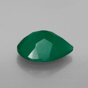 Agate Gemstone in 16 x 12 mm (calibrated) Size for Sale, Agate Stone in Green Color