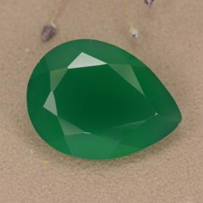 Green Agate 5 9 Carat Pear From India Gemstone Click To Enlarge Photos