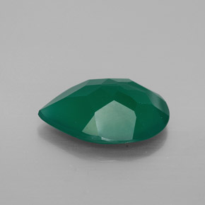 Agate Gemstone in 15.7 x 11.9 mm Size for Sale, Agate Stone in Green Color