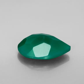 Agate Gemstone in 16 x 12 mm (calibrated) Size for Sale, Agate Stone in Green Color