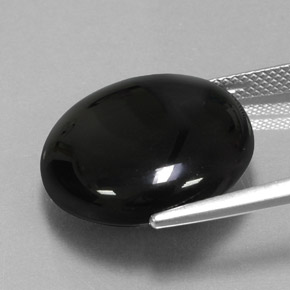 Agate Gemstone in 18.7 mm Size for Sale, Agate Stone in Black Color