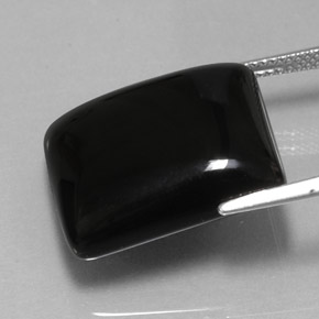Agate Gemstone in 20.1 x 17.2 mm Size for Sale, Agate Stone in Black Color