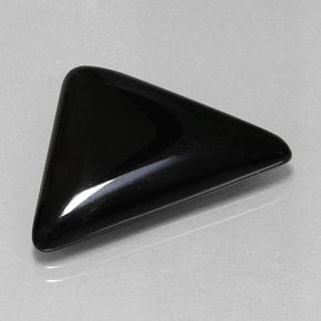 16.78 ct Black Agate Stone, Natural Agate in Trillion Cabochon Shape for Sale