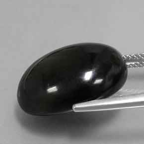 Agate Gemstone in 18.9 x 16 mm Size for Sale, Agate Stone in Black Color