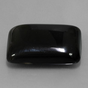 22.39 ct Black Agate Stone, Natural Agate in Baguette Cabochon Shape for Sale