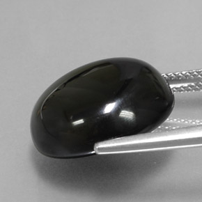 Agate Gemstone in 16.3 mm Size for Sale, Agate Stone in Black Color