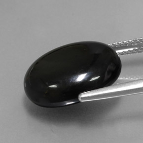 Agate Gemstone in 15.6 x 13.9 mm Size for Sale, Agate Stone in Black Color